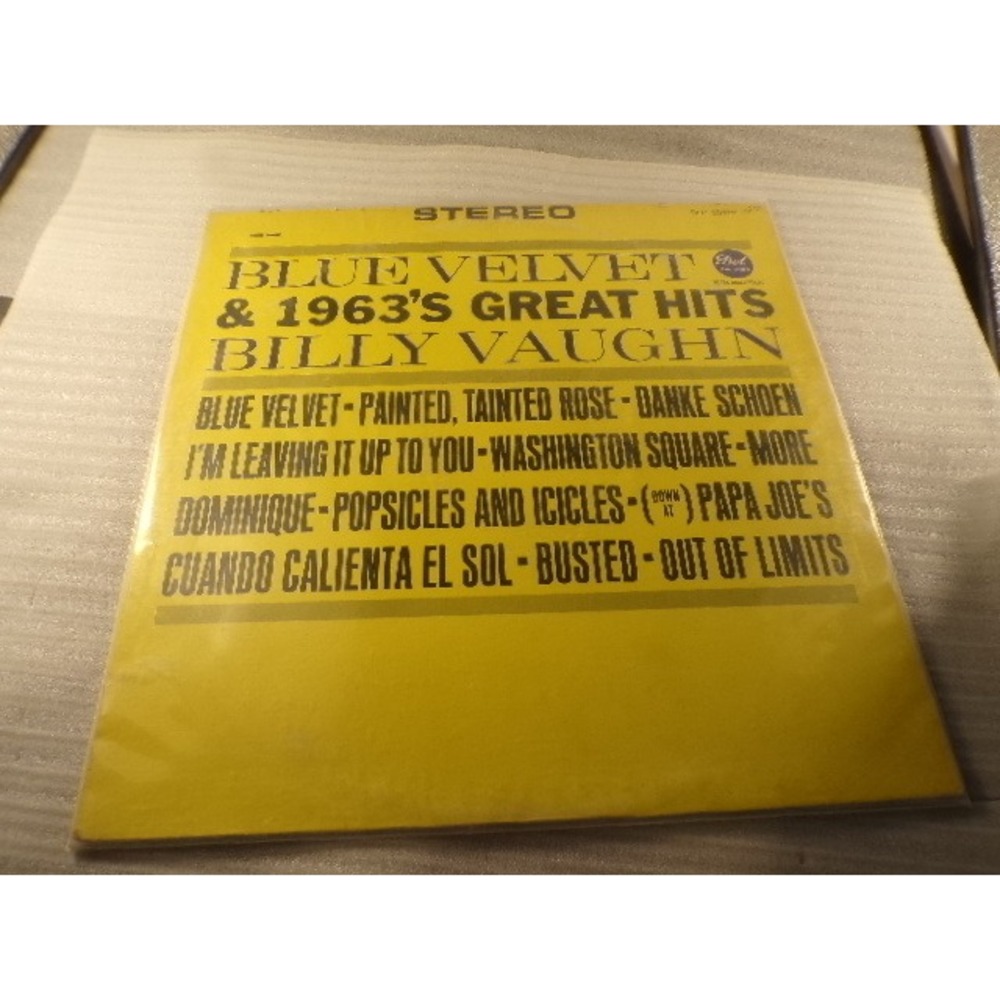Billy Vaughn Blue Velvet & 1963 Great Hits Vinyl LP Dot Records DLP 25559 Stereo